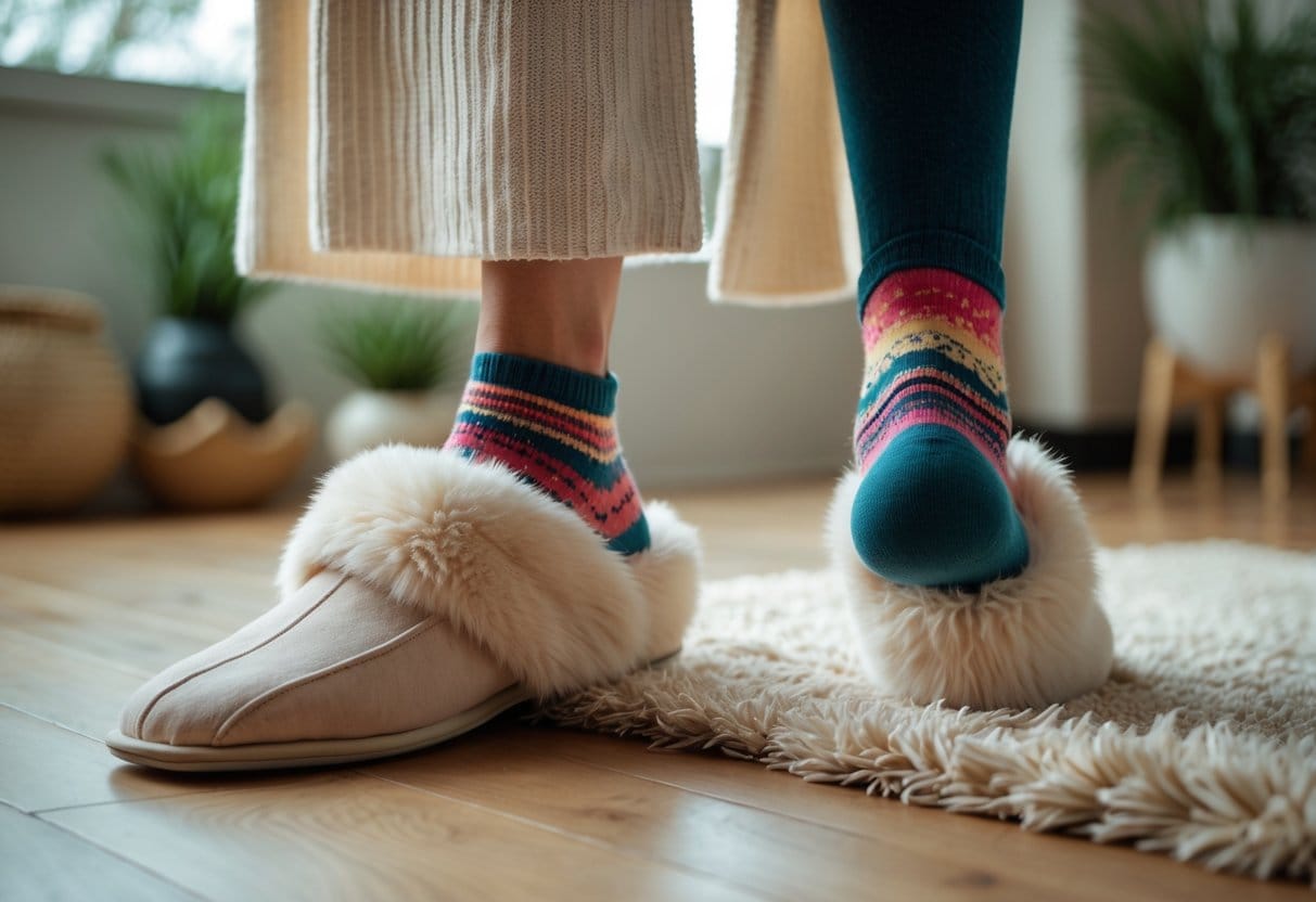 Sådan vælger du de perfekte hjemmesko og strømper med billede til kvinder